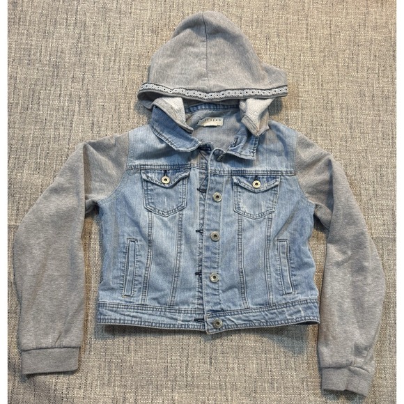 Bullhead Other - Bullhead Jeans Jacket Removable Hood Sweatshirt Girls Large